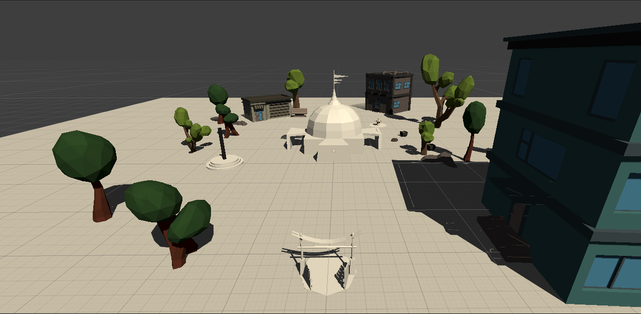 Low-poly model showing the park and its natural surroundings