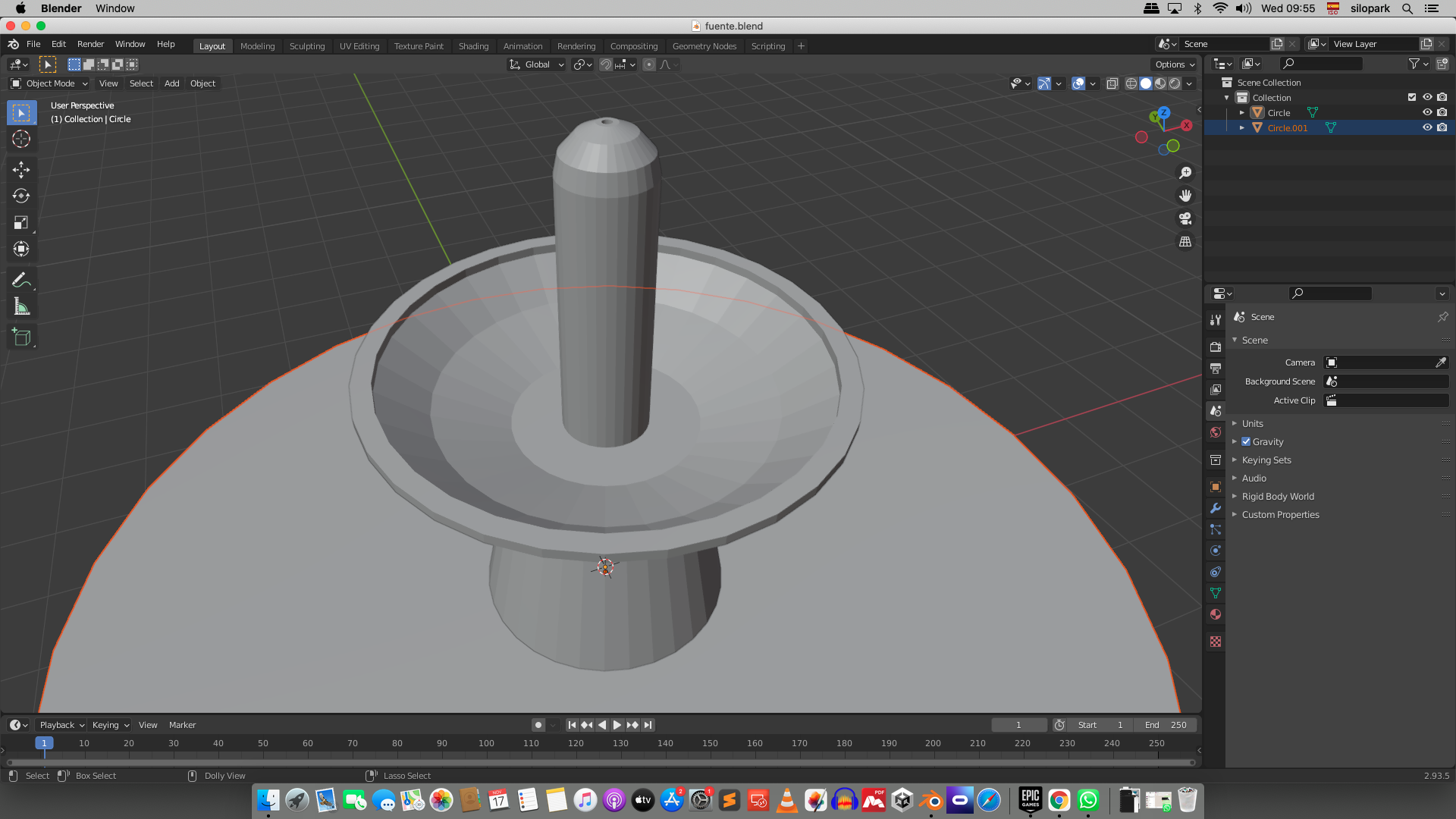 Volumetric render of the park – view 01