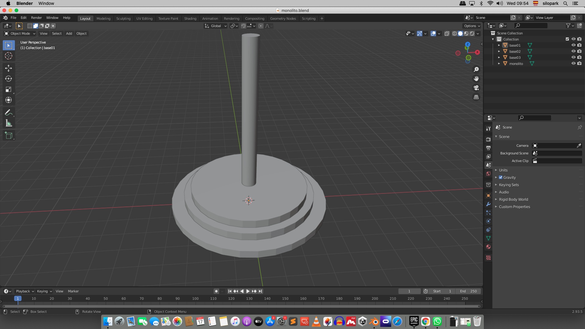 Volumetric render of the park – view 02