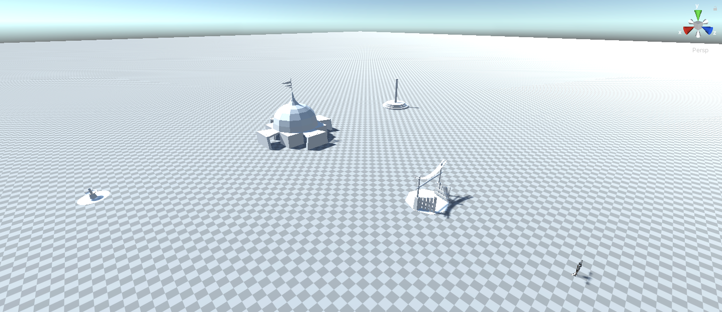 Park plan with thematic zones and routes