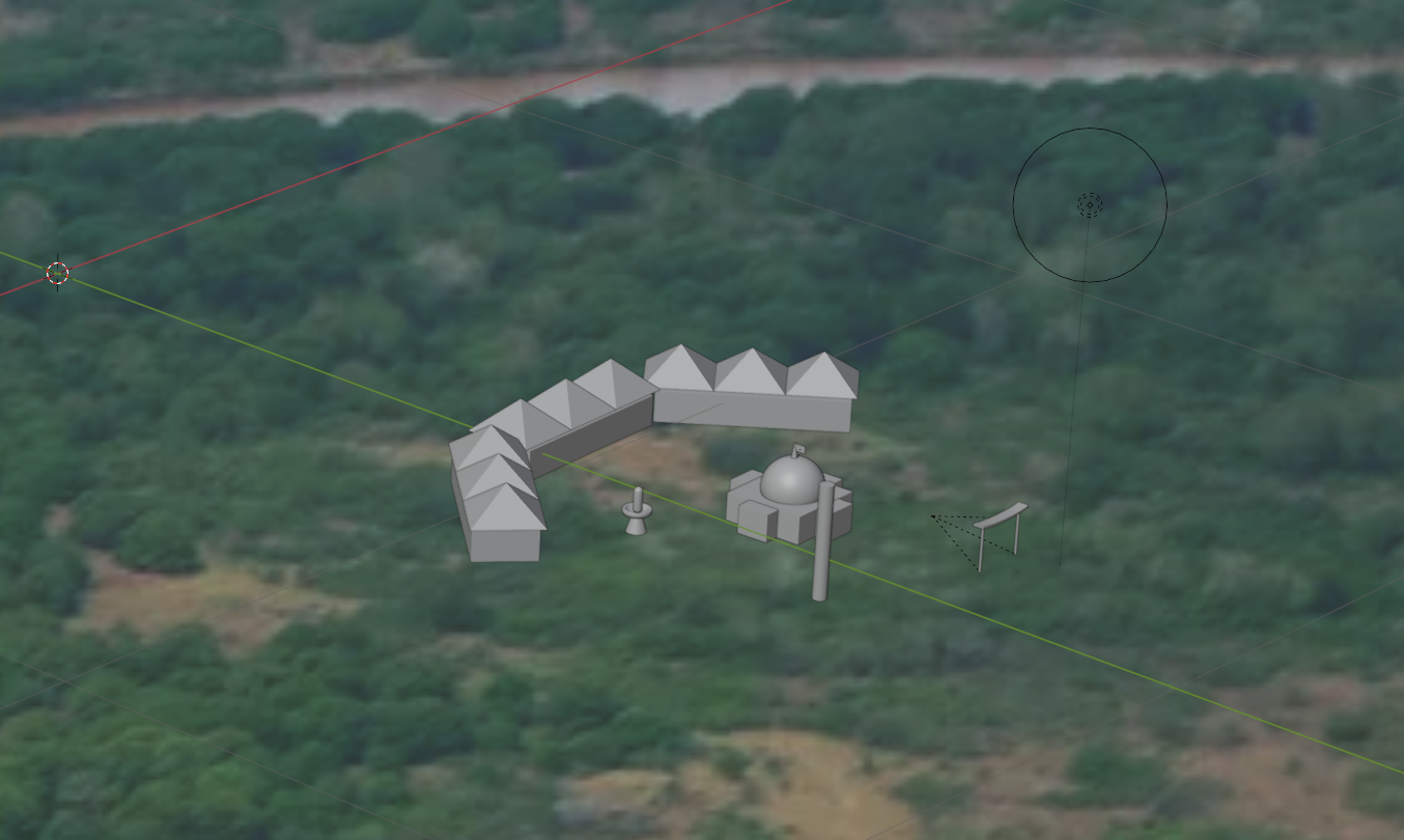 Topographic map of the humanist park site